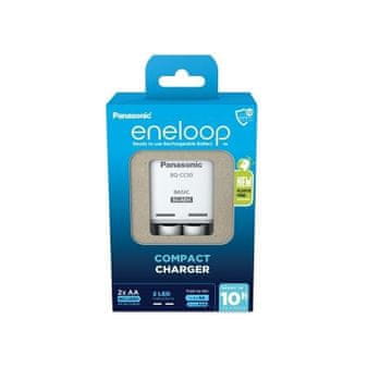 Panasonic Panasonic BQ-CC50 polnilec baterij, za AA/AAA, bel
