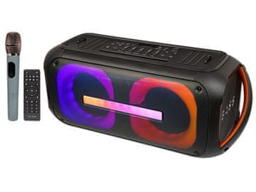 slomart Blow DJBOX Bluetooth zvočnik, črn, z mikrofonom in daljincem
