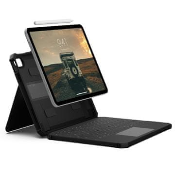 URBAN Urban Armor Gear Rugged USB-C ovitek z tipkovnico za iPad 11" (11. Gen, 2025)