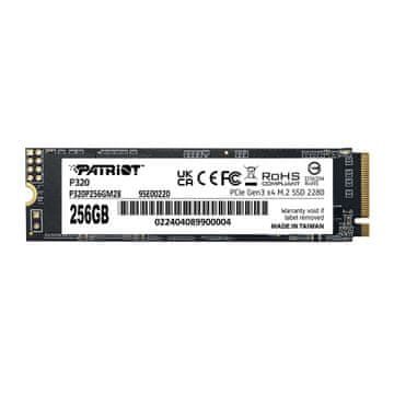slomart Patriot VIPER P320 M.2 SSD 256GB PCIe Gen 3 x4 NVMe