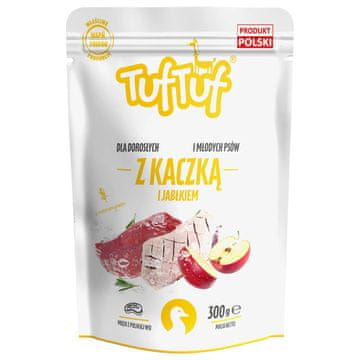 slomart TUF TUF Duck with apple - mokra pasja hrana - 300g
