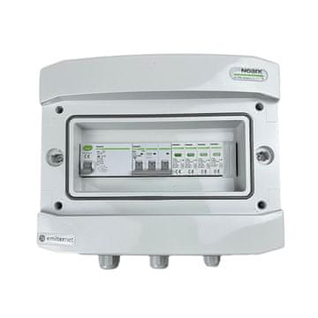 EMI EMI Noark stikalna omara IP65, odvodnik prenapetosti tip 2, 10A 3-F, RCD tip A 40A/300mA