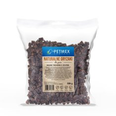 slomart PETMEX breskovo meso priboljški za trening – pasji priboljšek – 500g