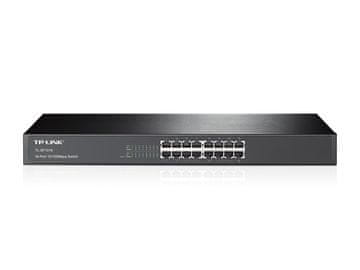slomart TP-Link TL-SF1016 neupravljani Fast Ethernet mrežni preklopnik, 16 portov, 1U, črn