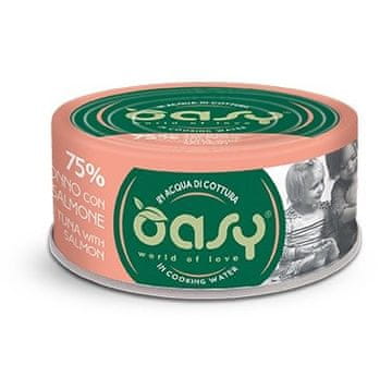 Oasy OASY More Love Tuna s lososom - mokra hrana za mačke - 70g