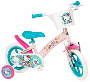 Bicycle Otroško kolo 12" Hello Kitty, roza/zeleno