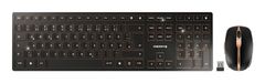 Cherry CHERRY DW 9100 SLIM brezžična tipkovnica in miška QWERTZ nemška črna