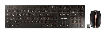 Cherry CHERRY DW 9100 SLIM brezžična tipkovnica in miška QWERTZ nemška črna