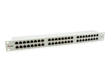 Equip Patch panel EQUIP 48-Port Cat.6 STP, Svetlo siv