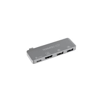 Connect Terratec Connect c4 USB 3.2 Gen 1 Type-C Hub, srebrn