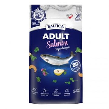 EXCELLENT BALTICA Excellent Hypoallergenic pasja hrana za odrasle majhne pasme, losos - 3kg