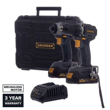 slomart Action CD-B0A18 CW-B1218E Akumulatorski set orodja 18V, 2x2Ah