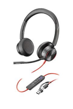 Poly POLY Blackwire 8225 Stereo USB-C slušalke, Microsoft Teams certifikat