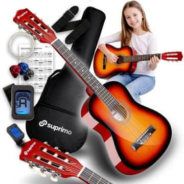 slomart NON Zvočni set klasične kitare 1/4 Sunburst