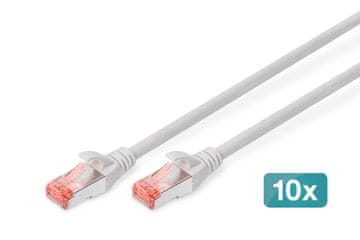 Digitus Digitus DN-95105 mrežni kabel CAT 6 S/FTP, 10 kosov, 5m, siv