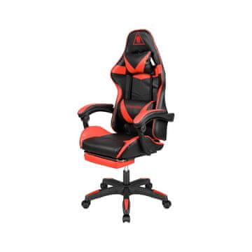 KAM Gaming stol Kruger&Matz GX-150, črno-rdeč