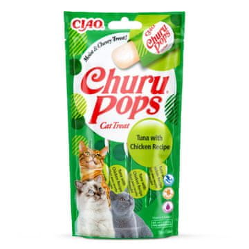 Inaba INABA Churu Pops Tuna with Chicken mačje priboljške, 4x15 g