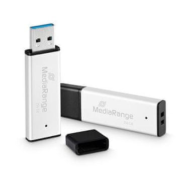 MediaRange MediaRange MR1903 USB ključek 256 GB, USB-A 3.2 Gen 1, črn/srebrn