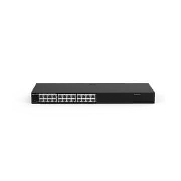 Rui Ruijie Networks RG-ES224GC-V2 omrežni stikalo, upravljano, 24x Gigabit Ethernet, črno