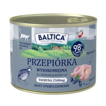 slomart BALTICA mokra hrana za mačke, prepelica, 185g