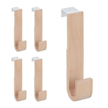 Northix Set 5 lesenih kljuk za vrata