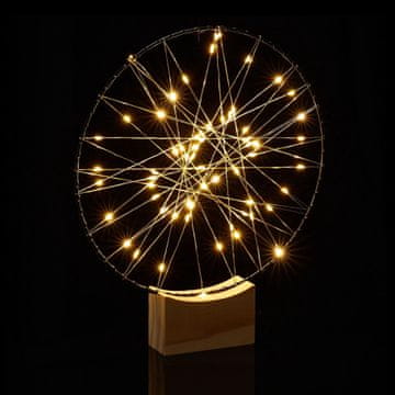Northix LED prstan dekoracija 25 cm