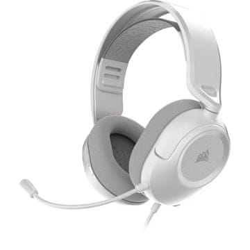 Corsair Corsair HS35 v3 Gaming slušalke, naglavne, bele