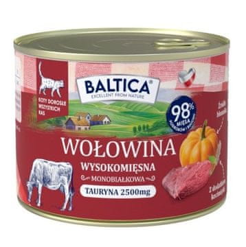 slomart BALTICA Smaki regionów - Mokra hrana za mačke - govedina z jetri - 185g