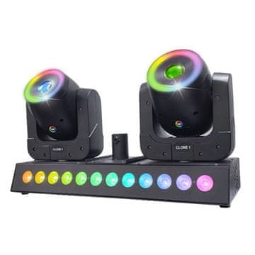slomart LIGHT4ME CLONE 1 LED svetlobni efekt, RGBW, 2 glavi