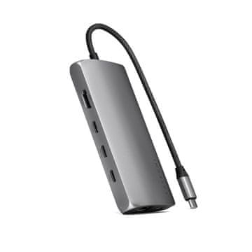 Satechi Satechi ST-P8KEM priklopna postaja, USB 3.2 Gen 1 Type-C, siva