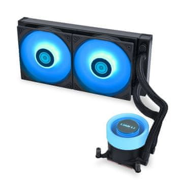 Lian Li Lian Li GA II LITE vodno hlajenje procesorja, 2x 120mm ventilatorja, črna