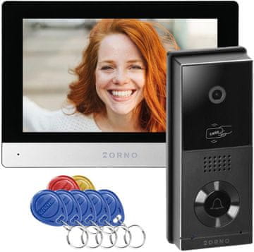 slomart ORNO OR-VID-MA-1079/B 2-žični video domofon, črn