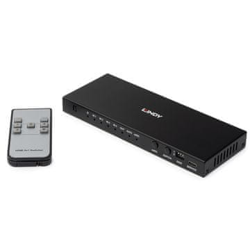 Lindy Lindy HDMI 8K60 preklopnik s 4 vhodi in eARC, črn