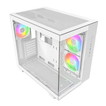 slomart Ohišje za PC Montech KING 65 PRO, Midi-Tower, ATX, ARGB, kaljeno steklo - belo