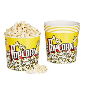 Northix Set 6 kock za večkratno uporabo Popcorn Bucket