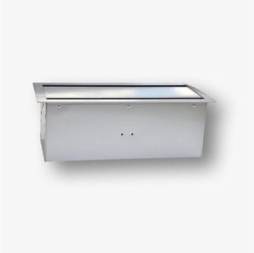bac BAC Box blatowy 8M namizna do vtičnic 45x45 mm, srebrna