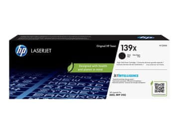 HP 139X izvirna črna tonerska kartuša za LaserJet z visoko zmogljivostjo.