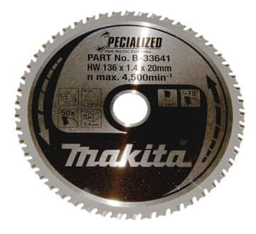 MAK Makita krožna rezila za kovino, 13.6 cm, 50 zob