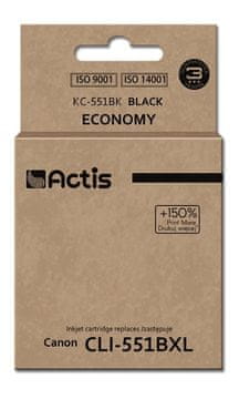 ACS Actis KC-551Bk črn črnilni vložek za Canon, 12 ml