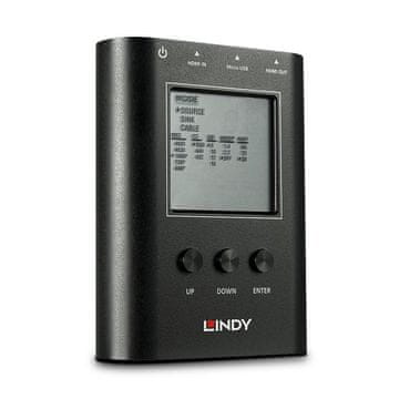 Lindy HDMI 2.0 18G analizator in generator signala, črn