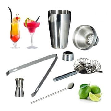 Northix Cocktail set nerjaveče jeklo 5 delni