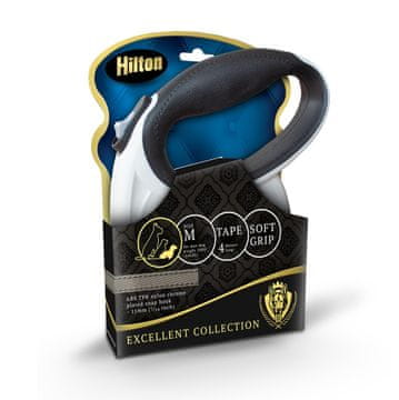Hilton HILTON Pametni povodec za pse M (do 20kg), belo-črn, 4m