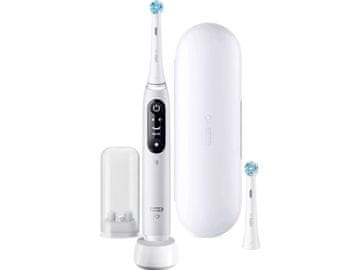 BRA Oral-B iO Series 6 električna zobna ščetka, bela, 5 načinov čiščenja