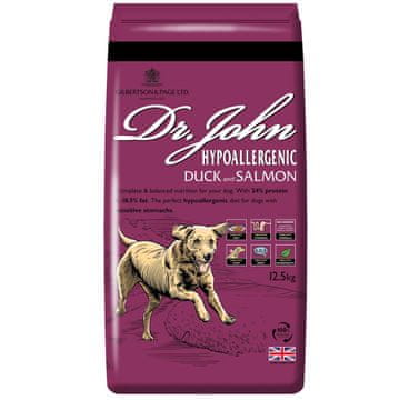 D&R DR JOHN Hypoallergenic Duck with salmon pasja hrana 12,5 kg