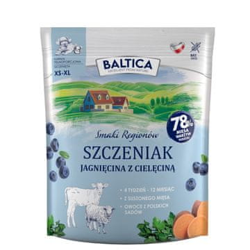 slomart BA5 BALTICA Smaki regionów Junior Lamb with veal, 1kg