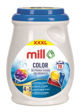 Mill MILL PROFESSIONAL 3-komorne kapsule za pranje barv, 70 kosov