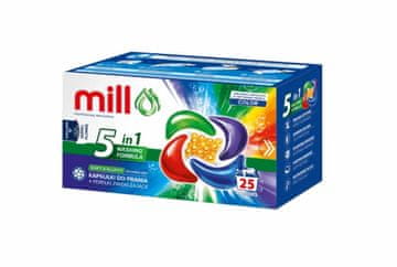 Mill MILL PRO Kapsule za pranje + mehčalne kroglice Color, 25 kosov