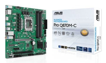 slomart ASUS PRO Q870M-C-CSM matična plošča Micro ATX, LGA 1851