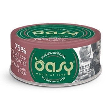 Oasy OASY More Love piščanec z jetrci - mokra hrana za mačke, 70g