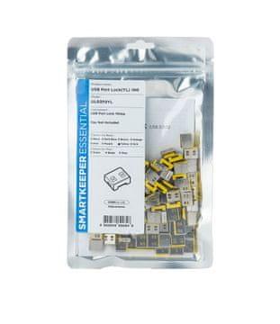 slomart Smartkeeper UL03P2YL blokator USB-A vrat, rumen, 1 kos